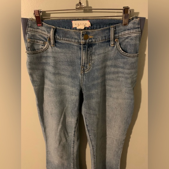 Hatch maternity the crop jeans natural waist 26 light wash - Picture 3 of 6